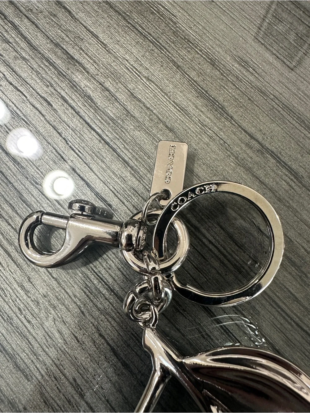 Coach Silver Glitter Cherry Keychain Pendant - Women Accessories - Picture 3 of 3